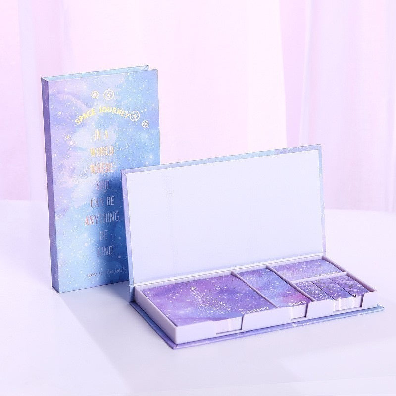 6pcs/set Creative Starry Sky Series Memo Pad Set