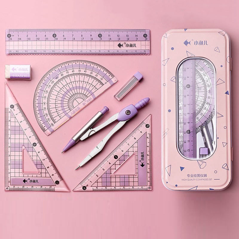 7pcs/set Student Multifunctional Drawing Tools