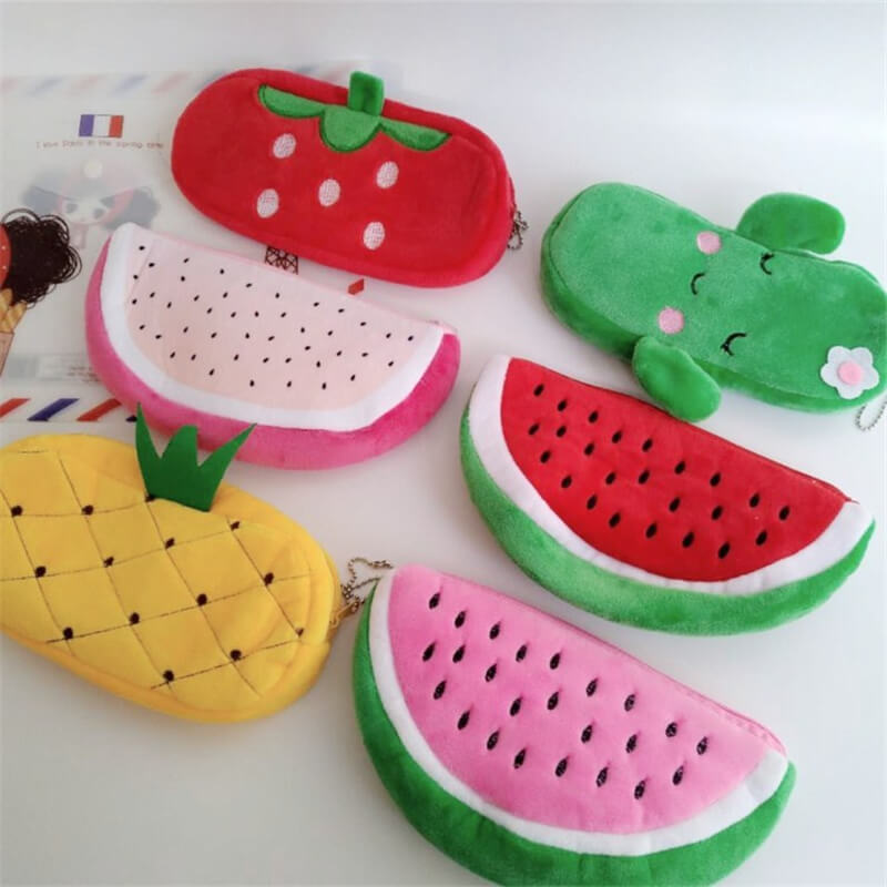Kids Creativity Fruit Shape Stationery Bag