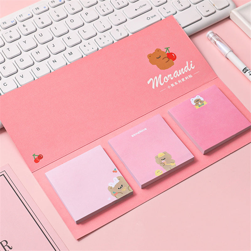3pcs/set Cartoon Style Sticky Note