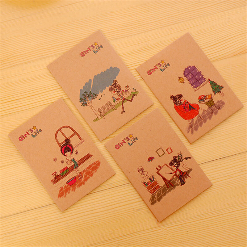 64K Brown Paper Cover Mini Notepad