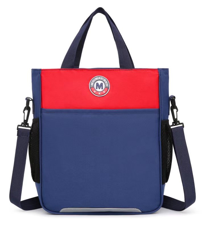 Children Fashion Girls Boys Color Matching Nylon Handbag Backpack School Bag