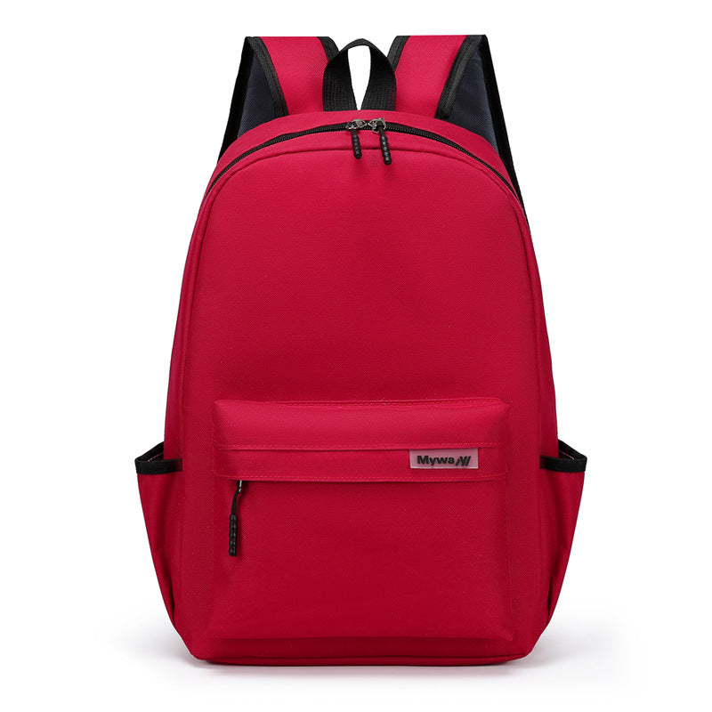 Children Fashion Girls Boys Color Matching Nylon Backpack School Bag