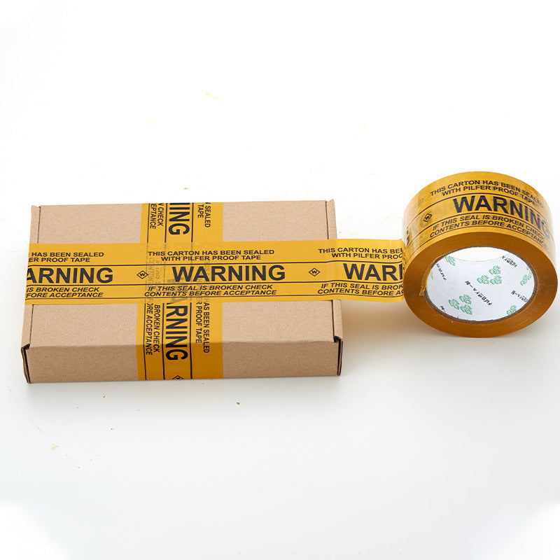 Warning Words Sealing Fragile Goods Packaging Sealing Tape