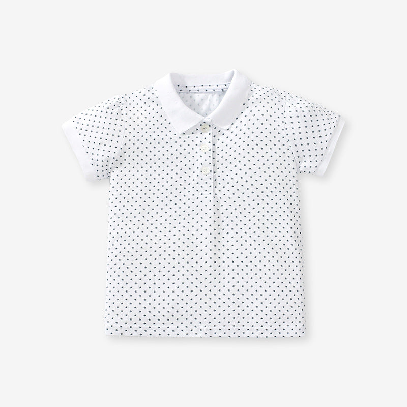Kids Toddler Girls Casual Cute Short Sleeve Lapel POLO Shirt