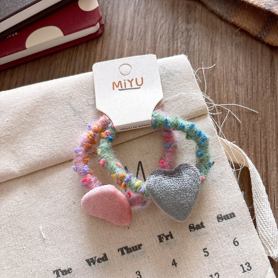 Kids Girls Sweet Cute Heart Hairpin