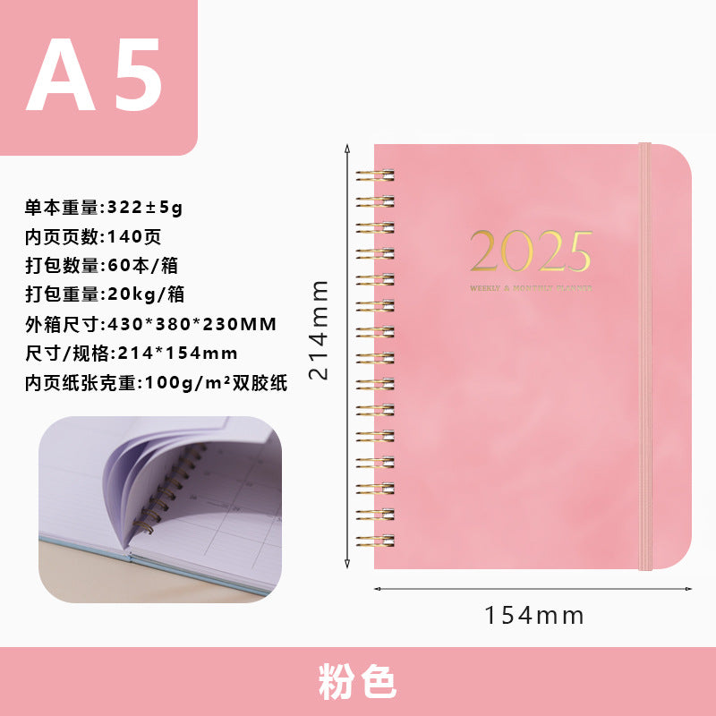 2025 Plan Coil A5 Notebook