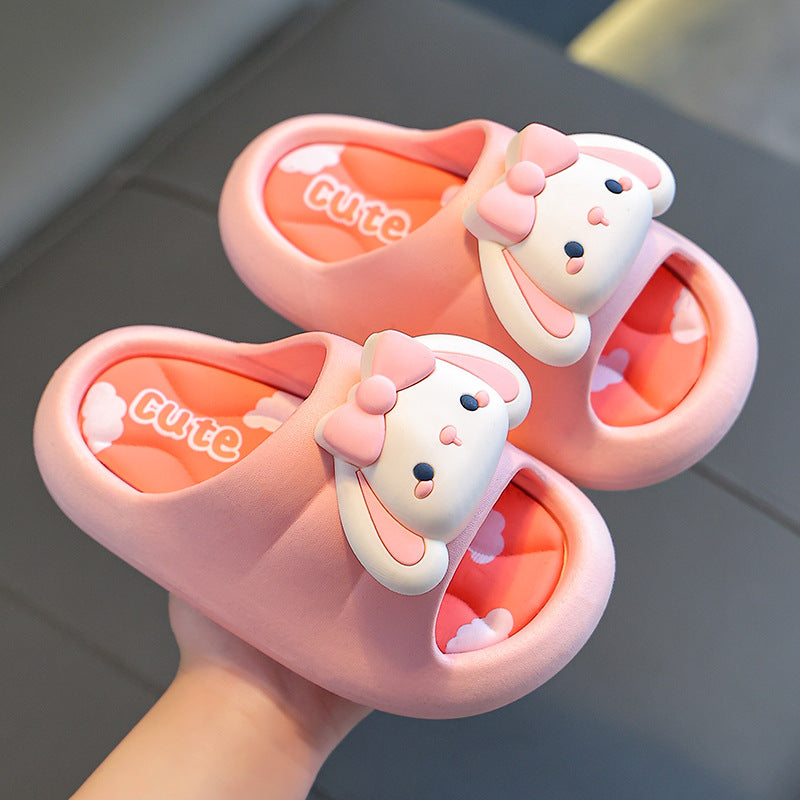 Children Kids Baby Fashion Girls Cute Rabbit Soft Sole Casual Slippers Shoes