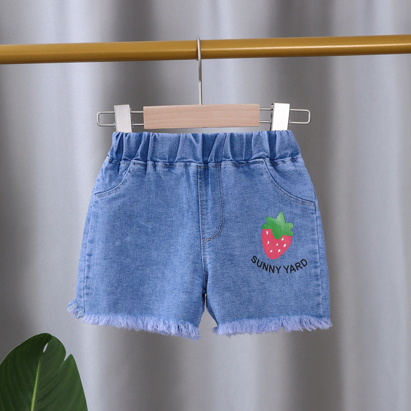 Children Kids Baby Fashion Girls Casual Basic Denim Shorts
