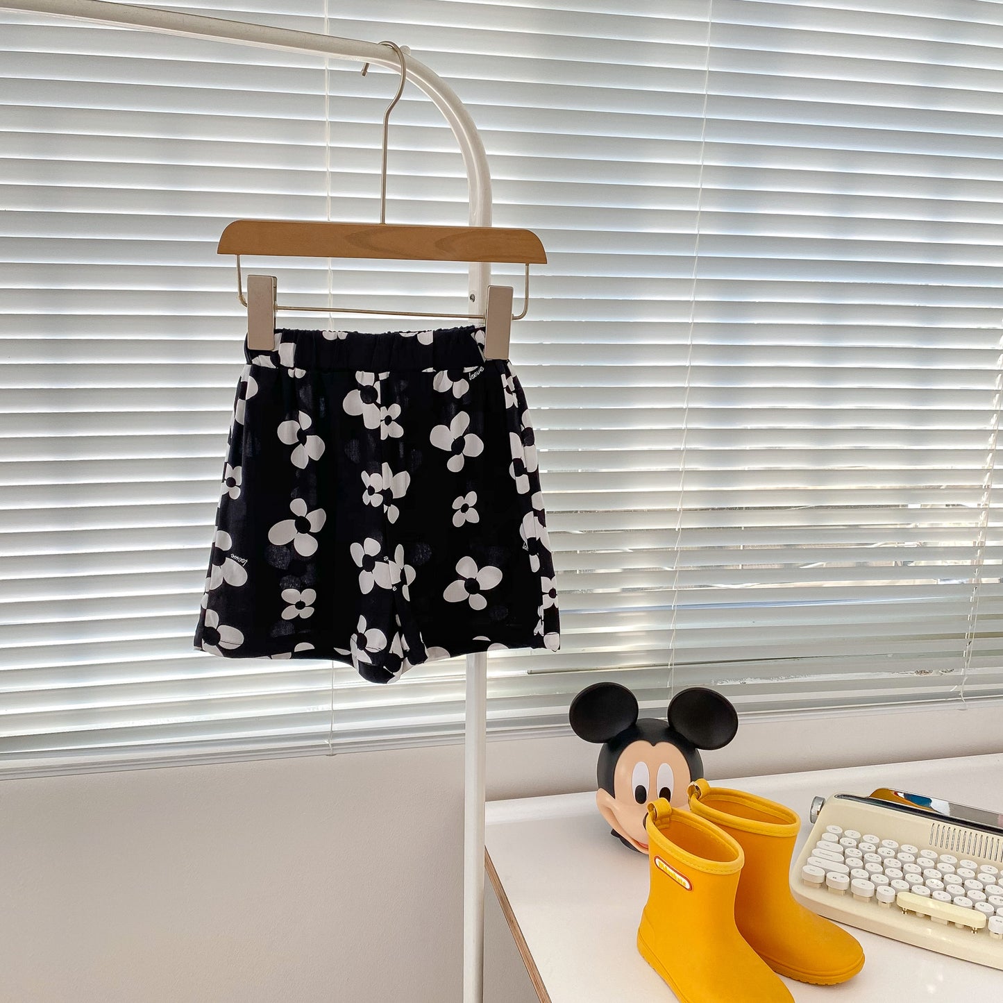 Children Kids Baby Fashion Girls Casual Basic Flower Print Shorts
