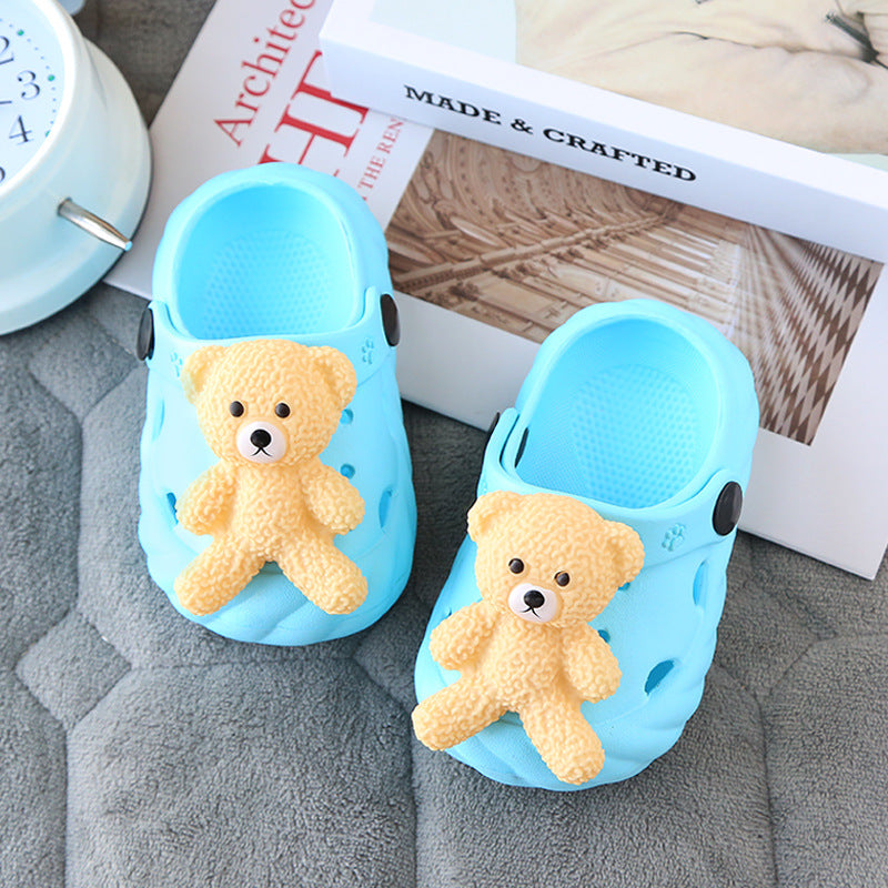 Kids Cute Cartoon Animal Hollow Out Non-slip Slippers