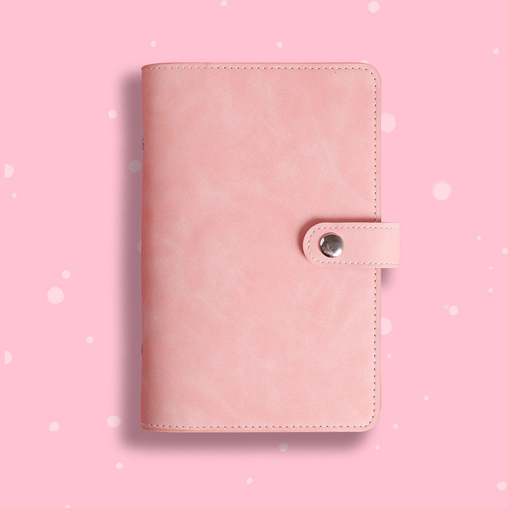 A6 Loose-Leaf Detachable Buckle Simple Hand Account Soft Leather Notebook