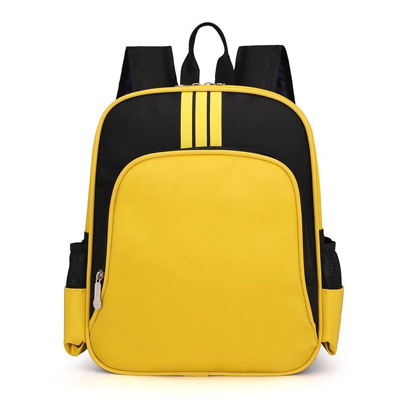 Children Fashion Girls Boys Color Matching Canvas Backpack School Bag