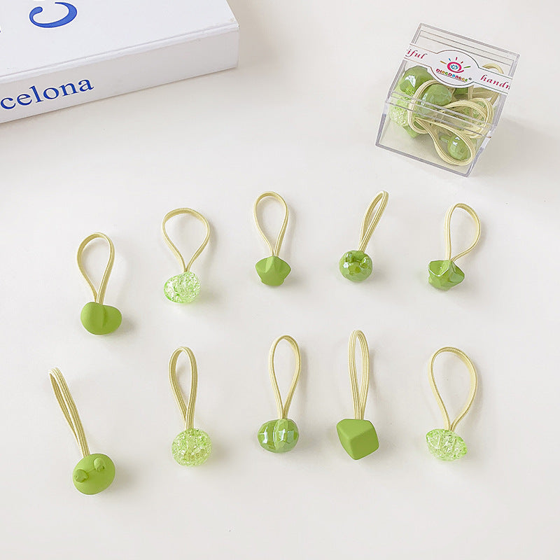 Cartoon Children Hair Ring Does Not Hurt The Hair Candy Color Hair Accessories
