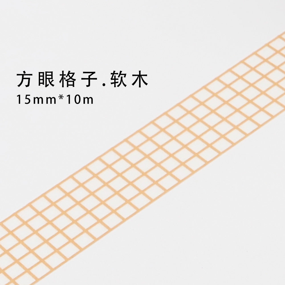10m Plaid Sticker Basic Hand Account Paper Tape