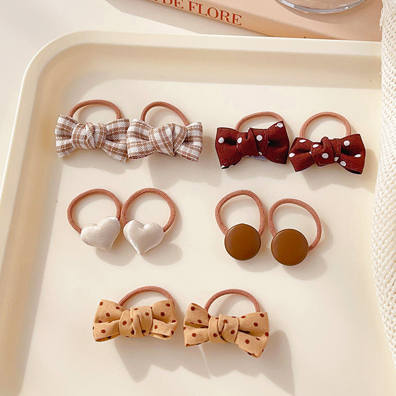 Kids Girls Cute Sweet Hair Rings