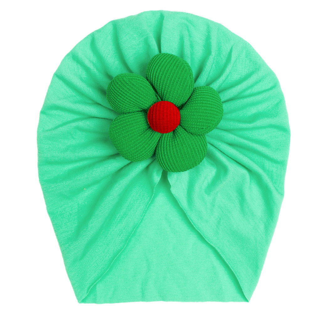 Newborn Cute Flower Turban Cap