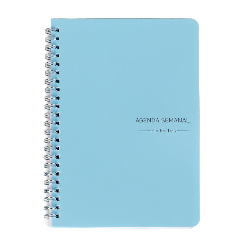 A5 Planning Spanish Coil Book Matte Transparent Notebook