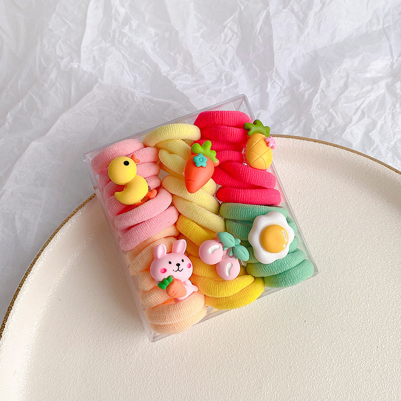 Kids Girls Cute Sweet Cartoon Hair Rings