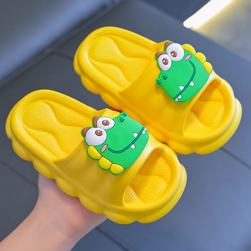 Kids Boys Girls Casual Cute Cartoon Thick-Soled Slippers