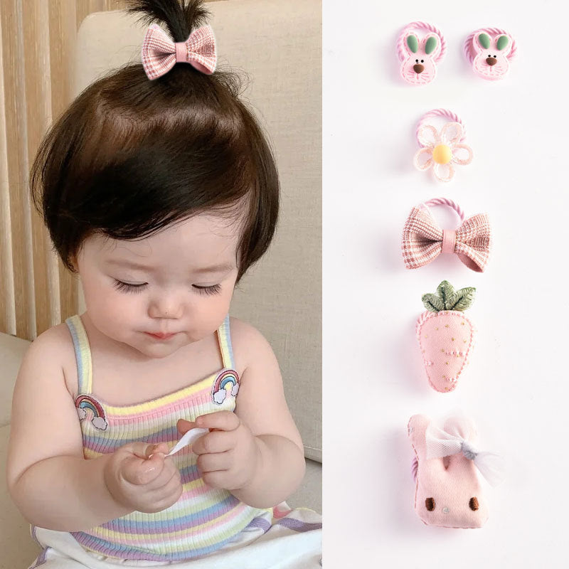Kids Girls Cute Sweet Cartoon Hair Rings