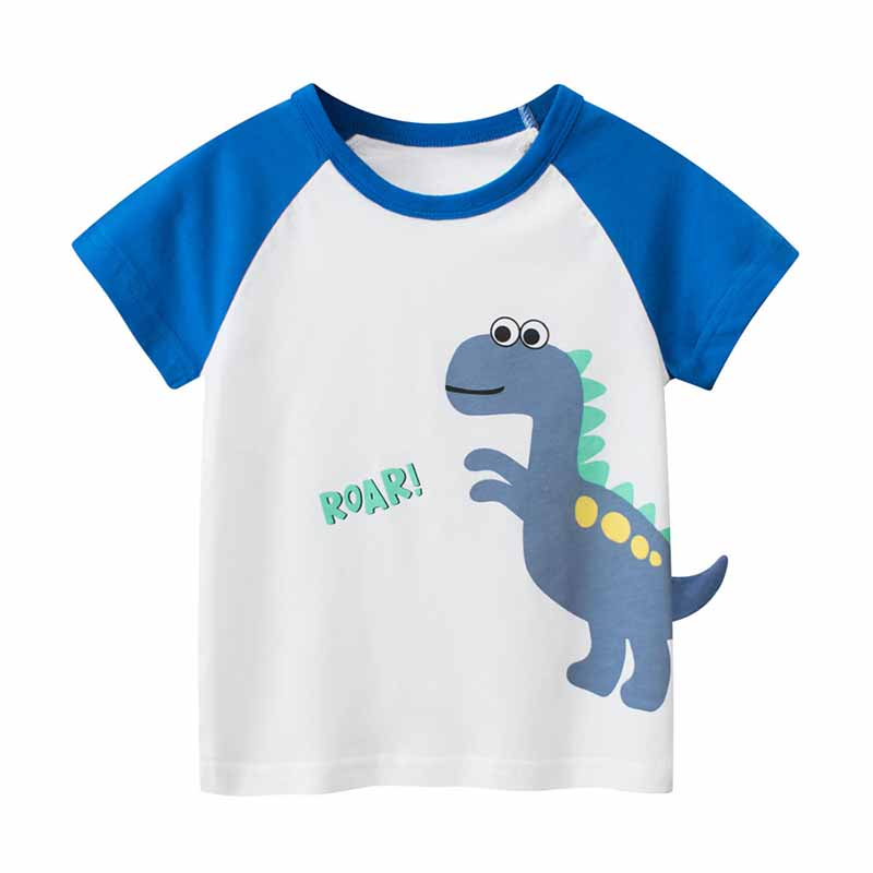Kids Toddler Boys Dinosaur Print Short Sleeve T-Shirt