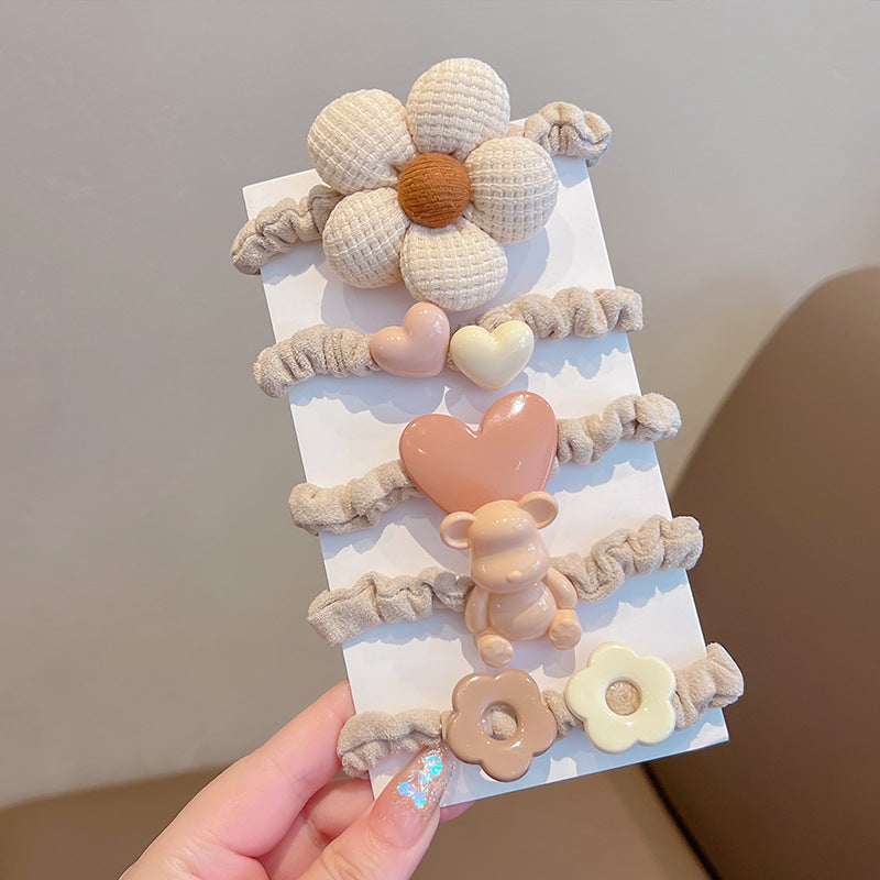 Kids Girls Cute Sweet Hair Rings