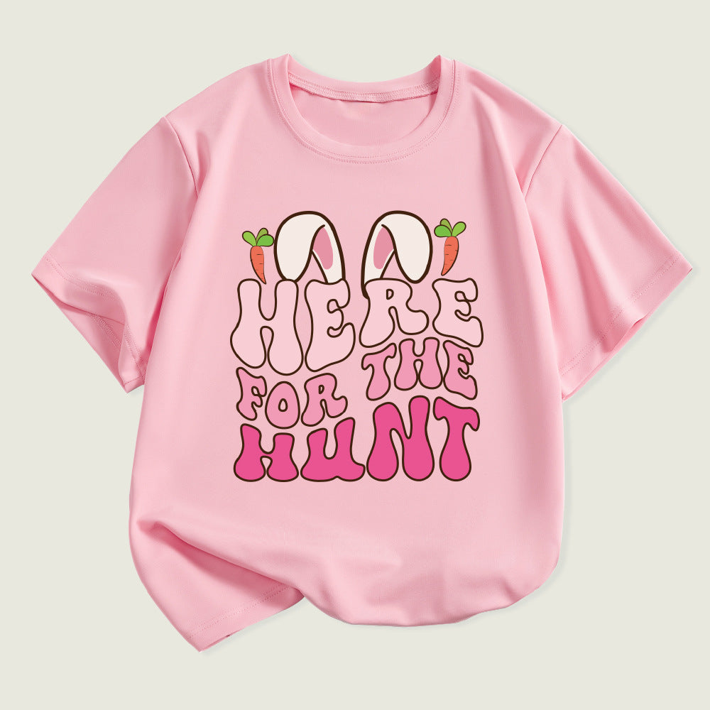 Kids Toddler Boys Girls Alphabet Print Short Sleeve T-Shirt