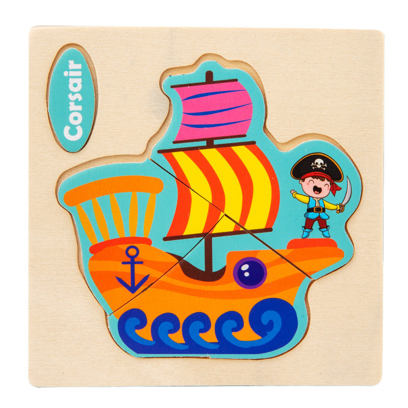 3d Wooden Children'S Jigsaw Puzzle Wooden Children'S Educational Toys
