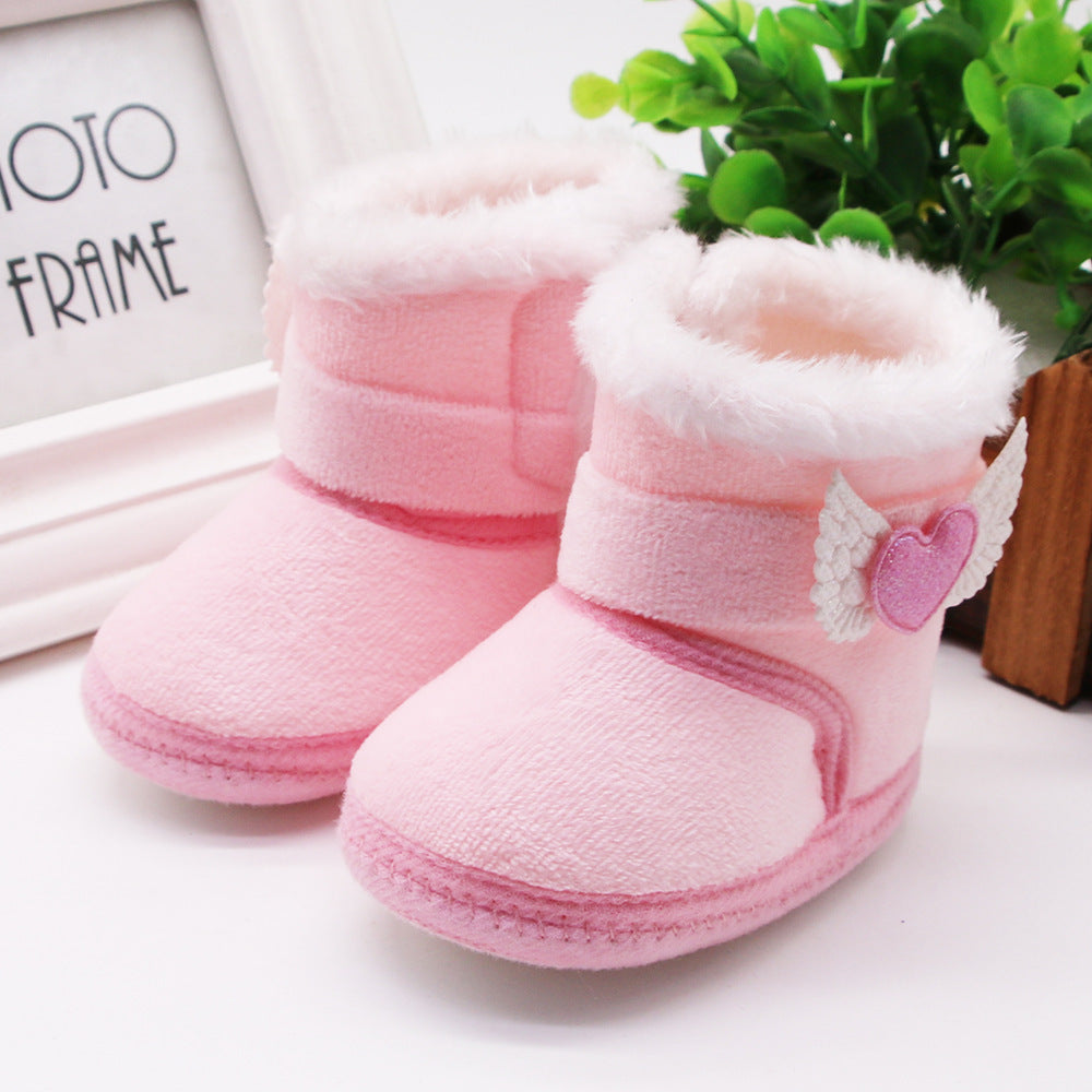 Toddlers Newborn Baby Girls Soft Bottom Non-Slip Boot Shoes
