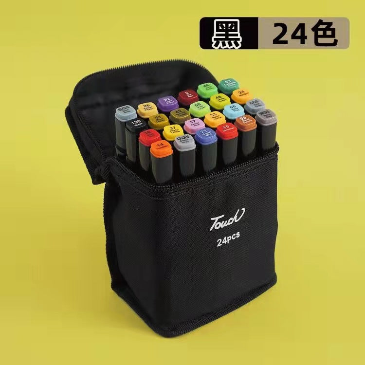 Art Supply Painting Double Head Multicolor Oil Marker Suit Highlighter Pen