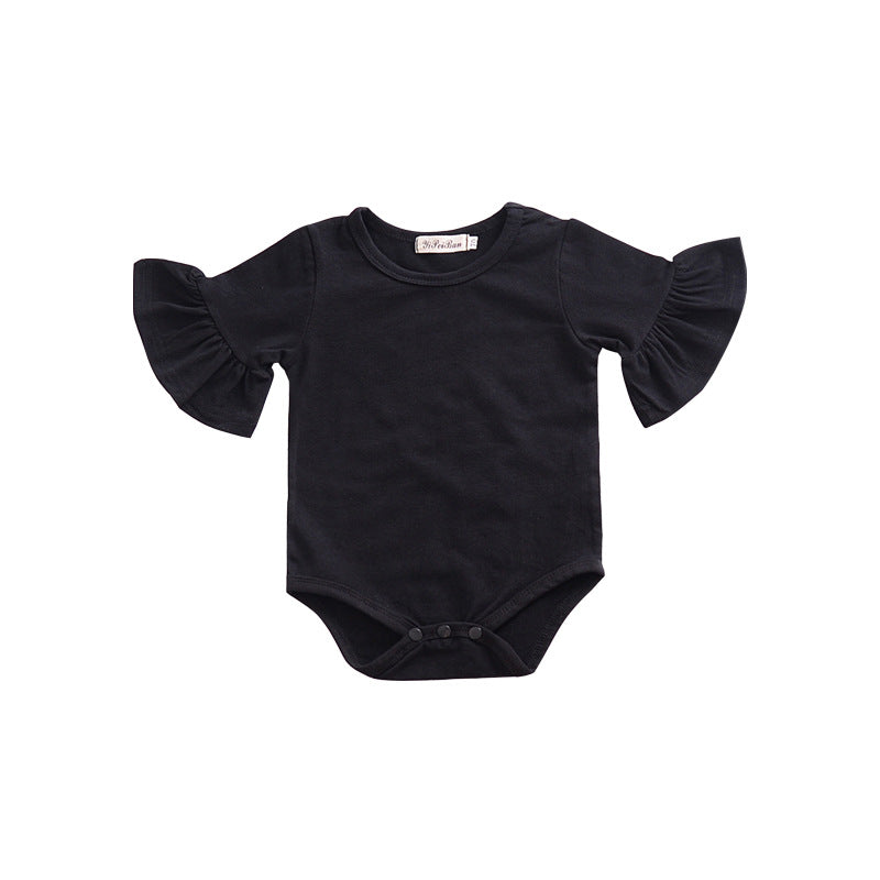 Kids Baby Girls Flare Sleeve Baby One-Piece Rompers
