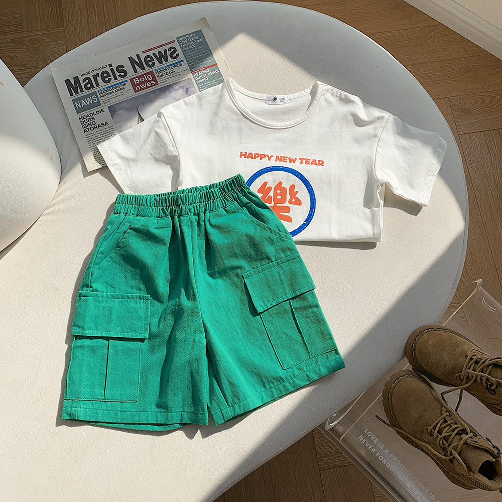 Children Kids Baby Fashion Girls Boys Casual Solid Color Shorts