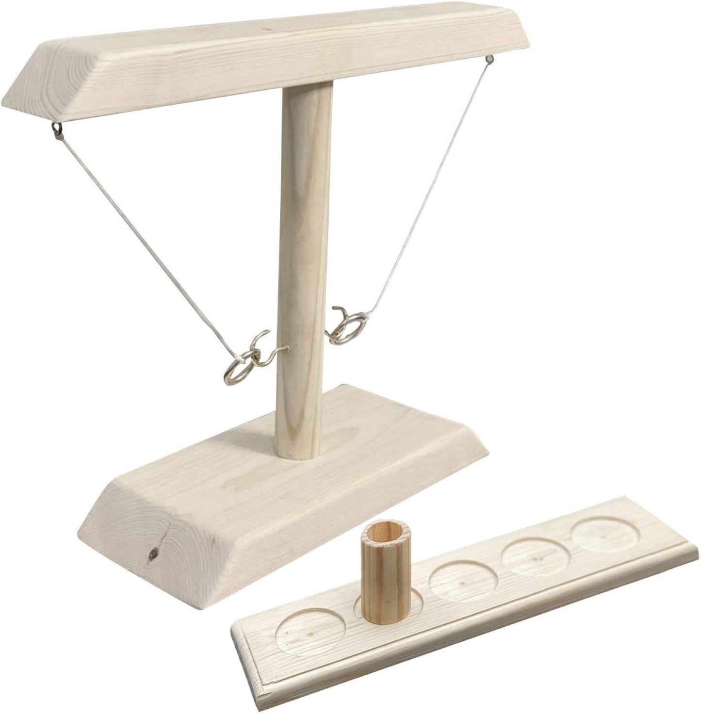 Wooden Throwing Game Hook And Shoot Interactive Game Desktop Ring Toss Toy