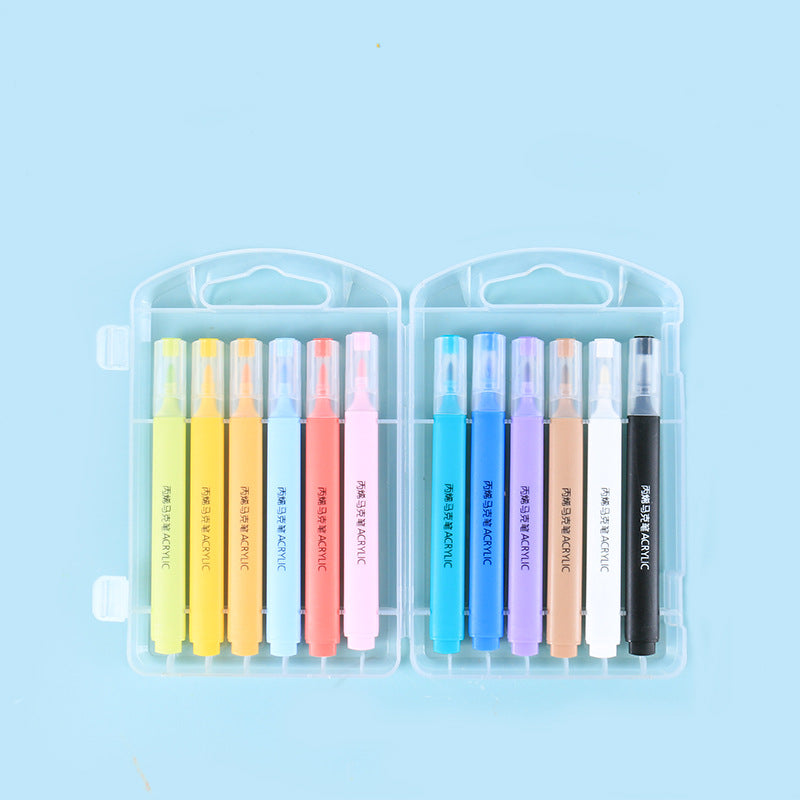 Acrylic Marker Macron Washable Color Pen Soft Head Highlighter