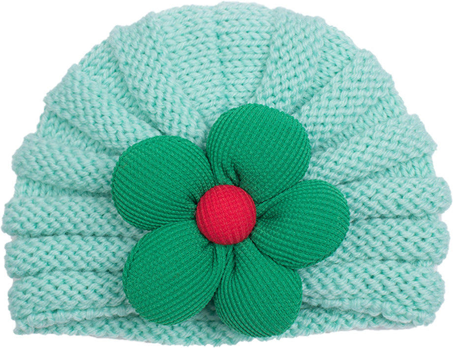 Newborn Cute Bow Knitwear Turban Cap