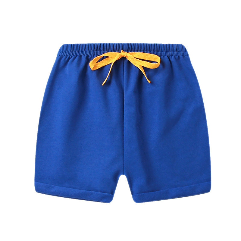 Children Kids Baby Fashion Girls Boys Casual Basics Solid Color Shorts