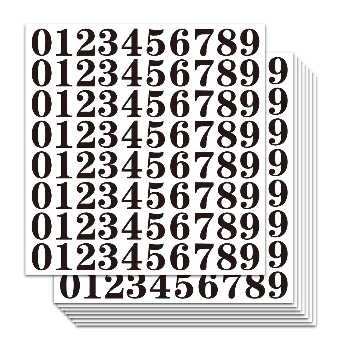 1-4 Inch Waterproof Vinyl Digital Sticker