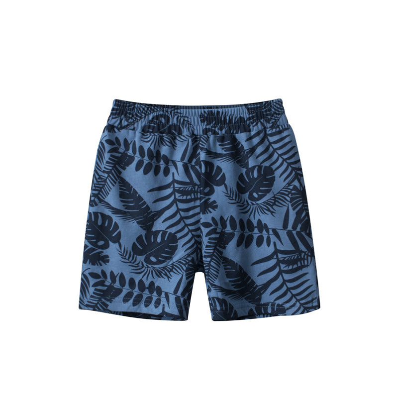 Children Kids Baby Fashion Boys Casual Basic Tree Beach Print Shorts