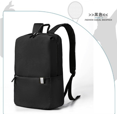 Children Fashion Simple Solid Color Canvas Backpack School Bag