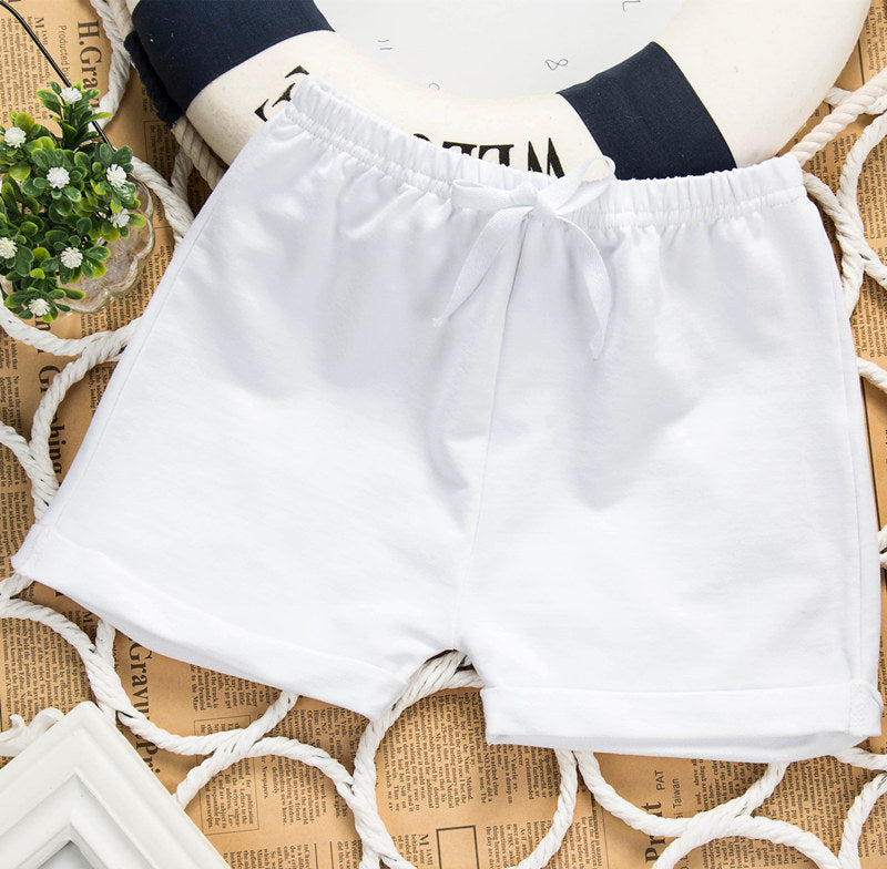 Children Kids Baby Fashion Boys Girls Casual Basic Solid Color Shorts