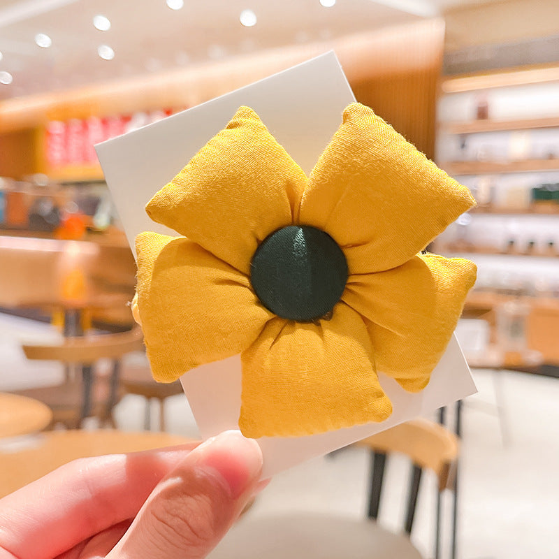 Kids Girls Cute Sweet Flower Hair Rings
