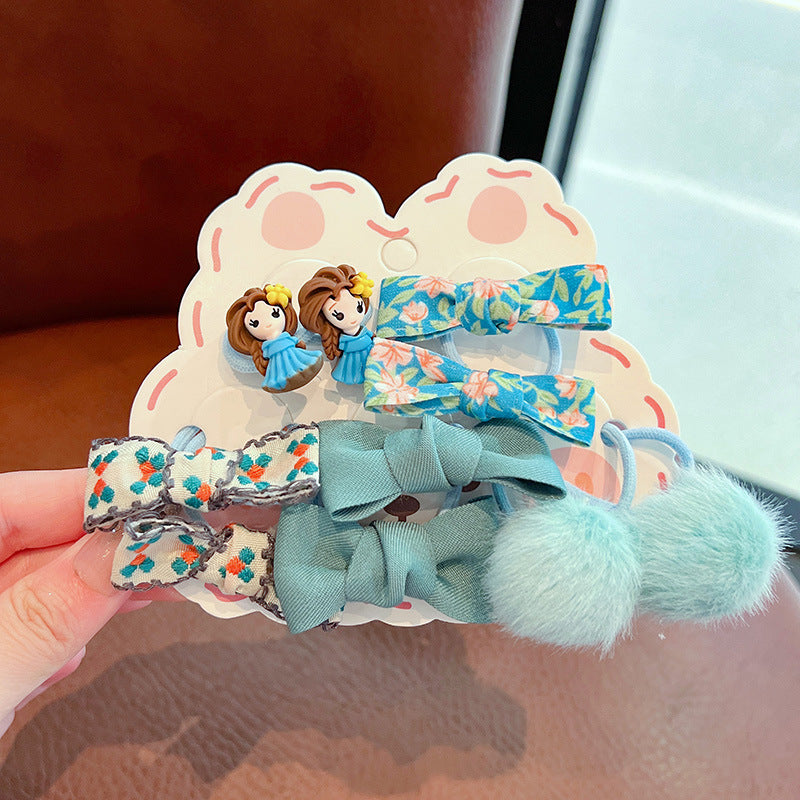 Kids Girls Cute Sweet Bow Hair Rings