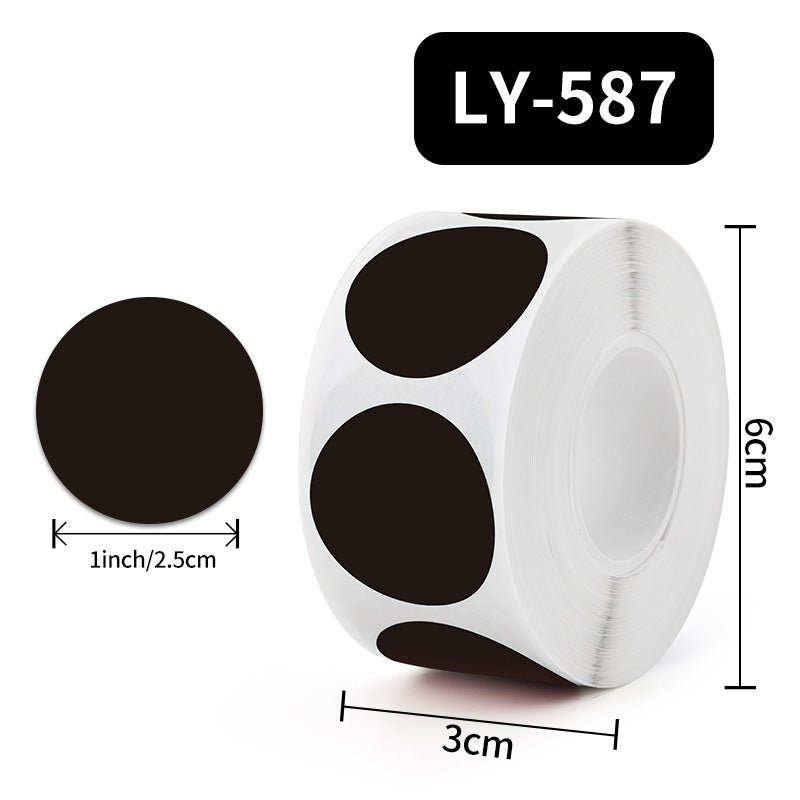500-Pieces Multicolor Dot Round Seal Sticker