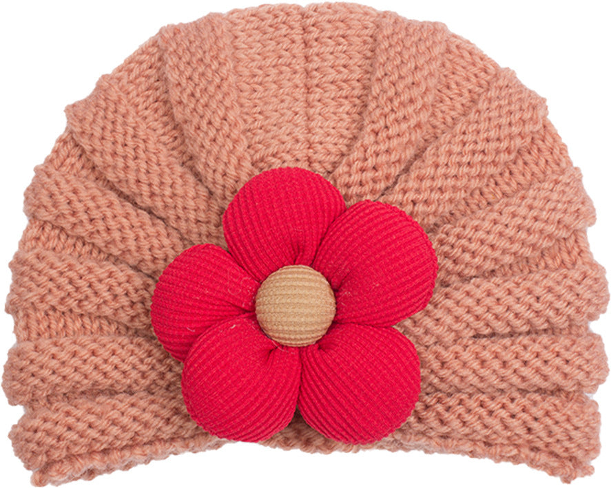 Newborn Cute Bow Knitwear Turban Cap