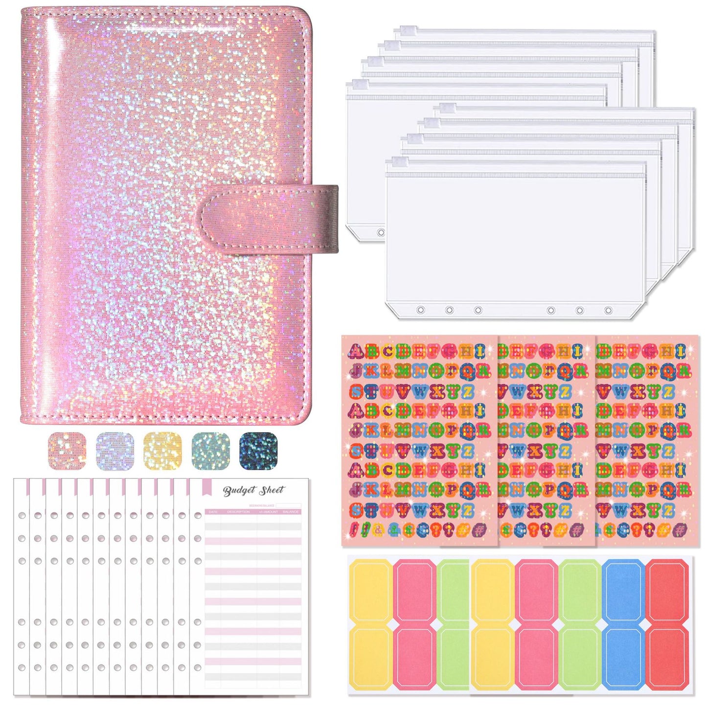 A6 Binder Budget Macaron Leather Notebook