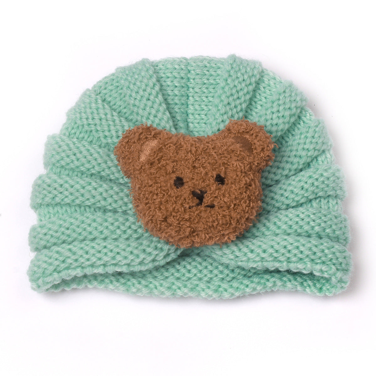 Newborn Cute Cartoon Knitwear Turban Cap