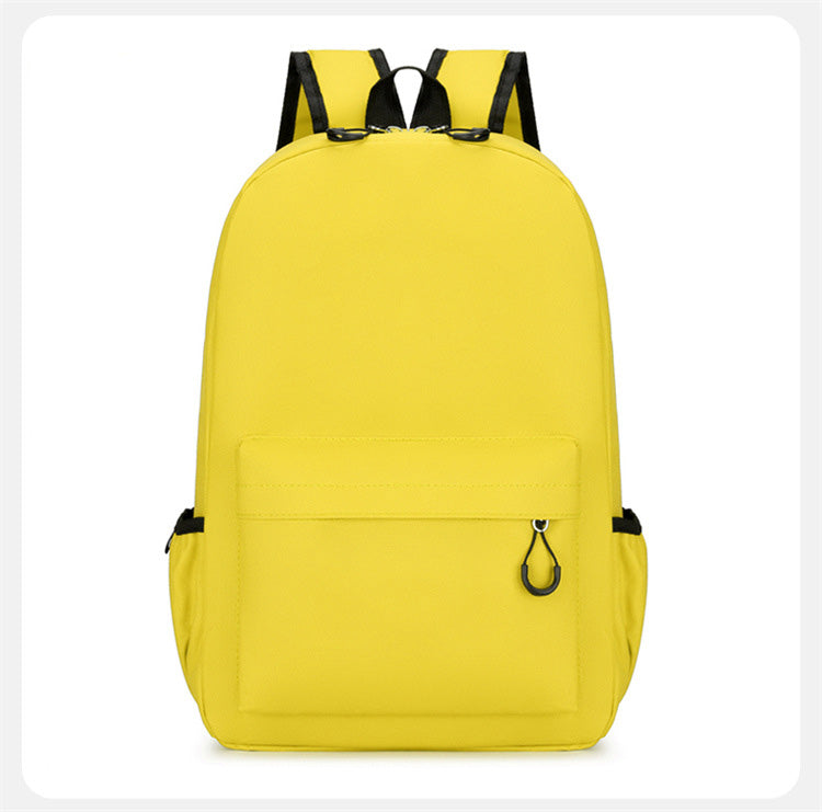Children Fashion Girls Boys Color Matching Canvas Backpack School Bag