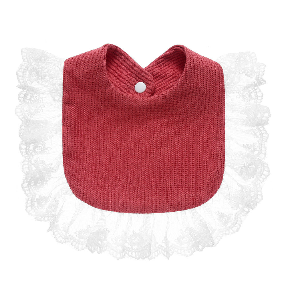 Toddlers Newborn Baby Lace Bib Burp Cloth