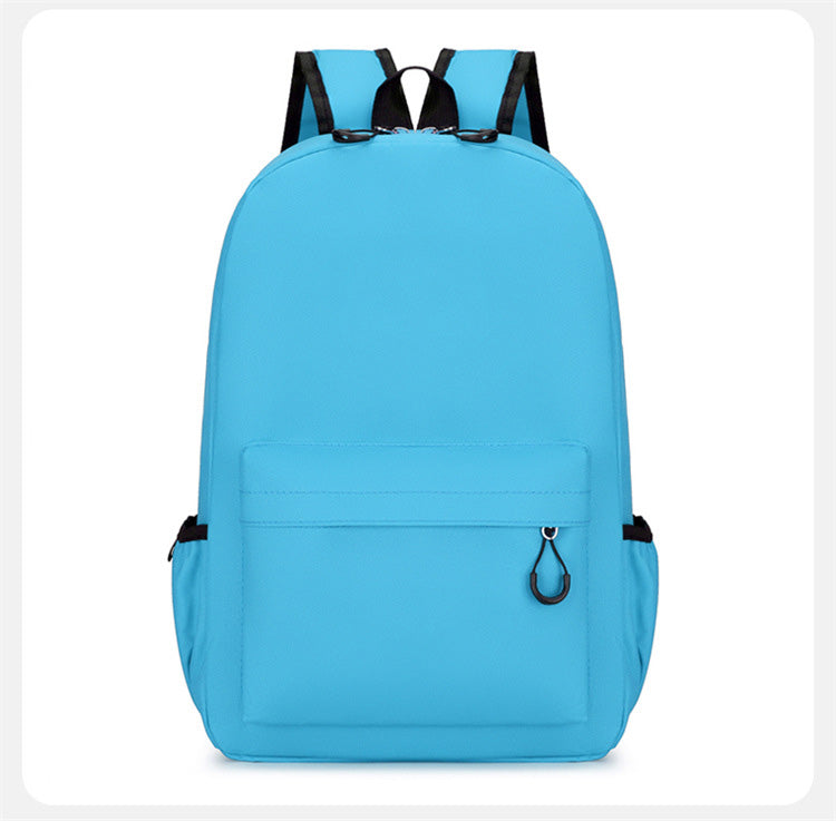 Children Fashion Girls Boys Color Matching Canvas Backpack School Bag